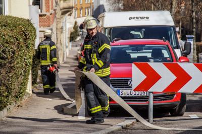 Stuttgart-West: Schweissarbeiten loesen Brand aus